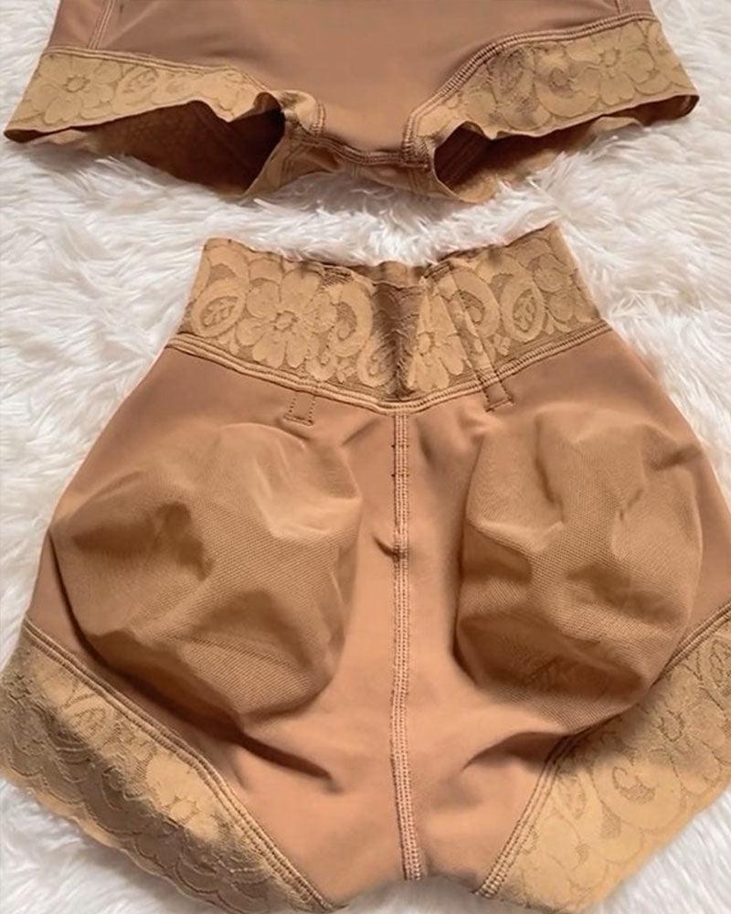 Shorts invisibles de cintura baja sin costuras para control de abdomen y realce de glúteos