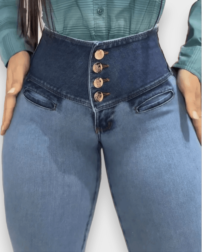 High Wasit Skinny Jeans - Wishe