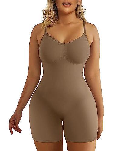 Women's Tummy Control Bodysuit Seamless Full Coverage Sculpting Shapewear - Wishe
