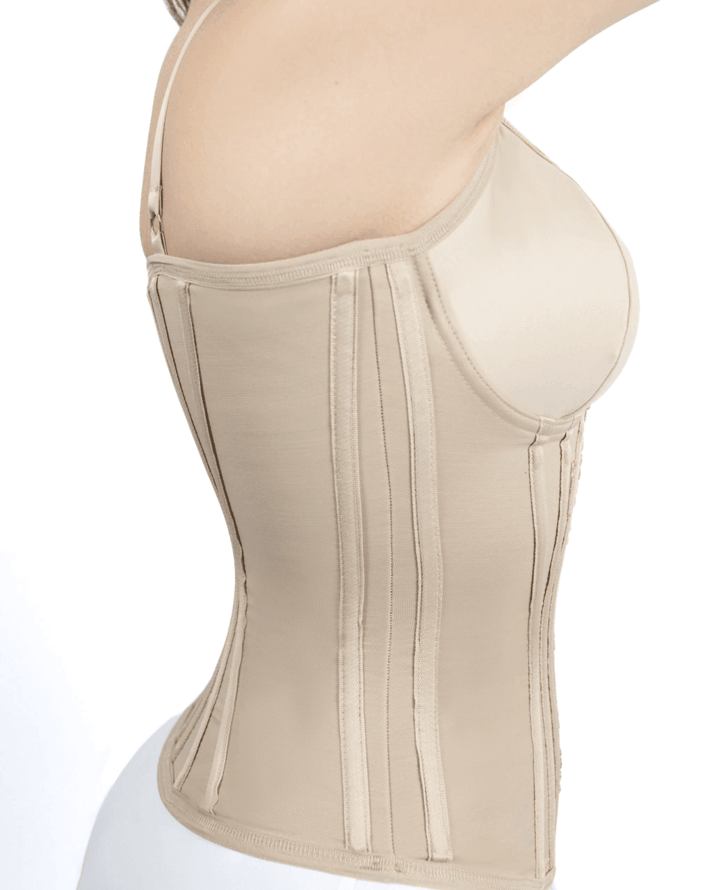 Cinturón de modelado - 18 aletas de acero, aro y pecho preformado