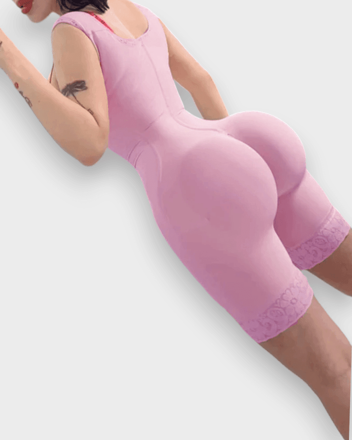 Hourglass Deluxe Rosé - Mid-leg Shapewear - Wishe