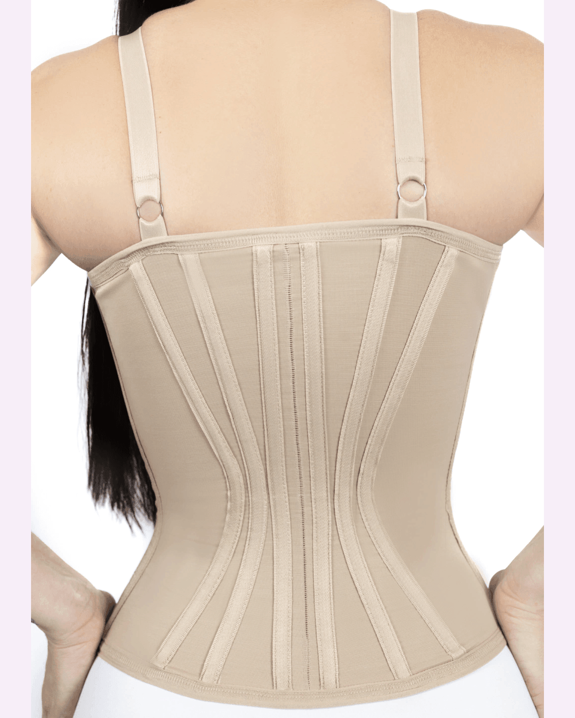 Cinturón de modelado - 18 aletas de acero, aro y pecho preformado