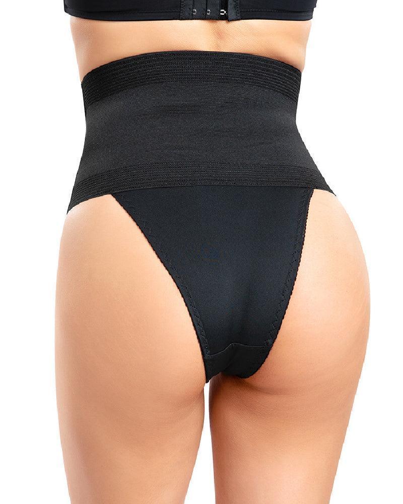 Tanga moldeadora de cintura alta para mujer, control de abdomen, bragas moldeadoras