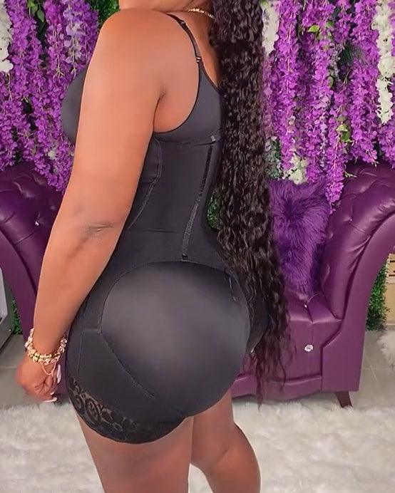 Faja de alta compresión con cobertura total y figura de reloj de arena