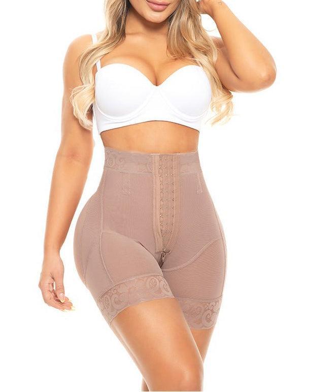 High Waist Push Up Shorts With 3 Rows Of Bootylicious Enhancement Snaps
