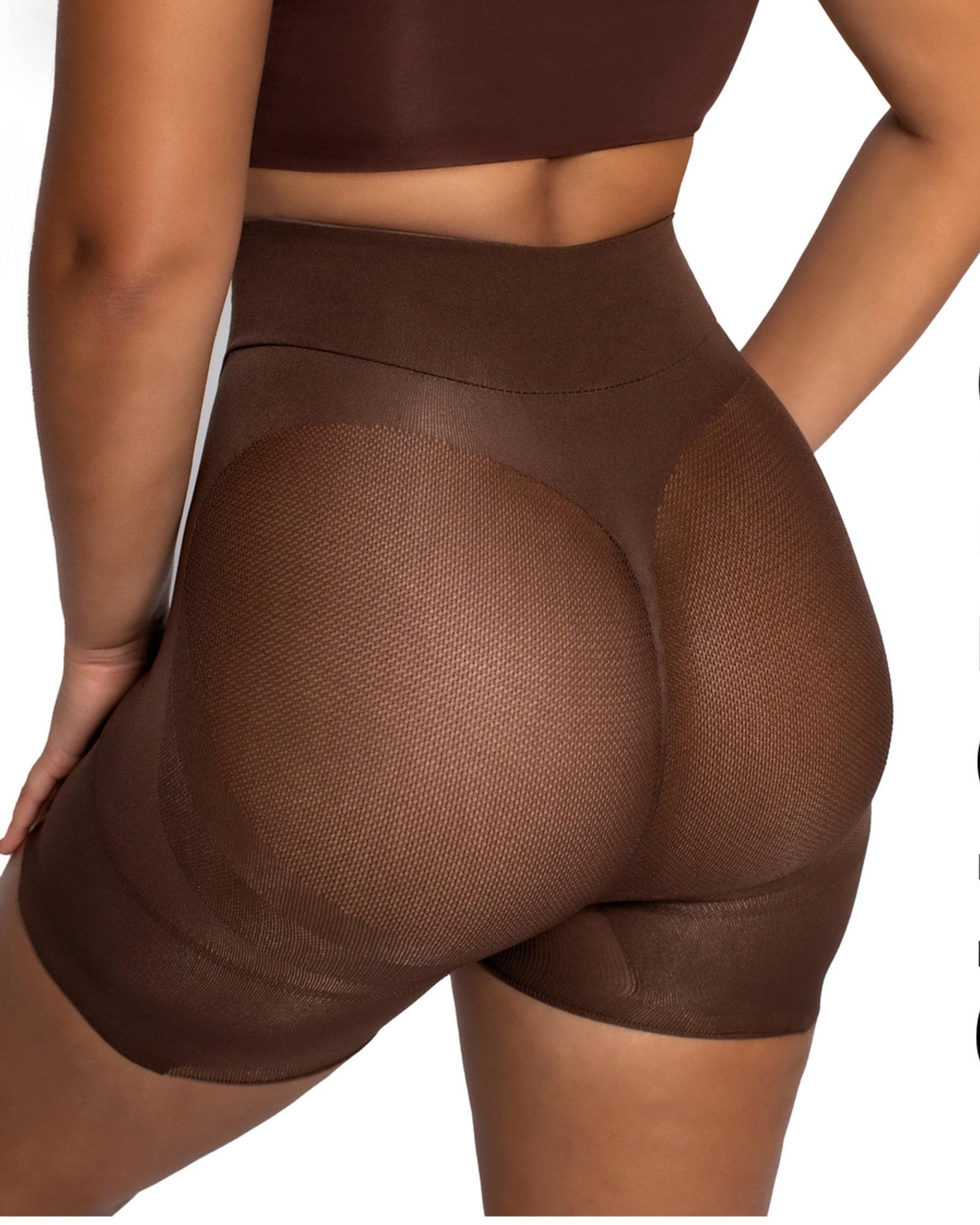 Shorts de cintura baja con doble capa abdominal