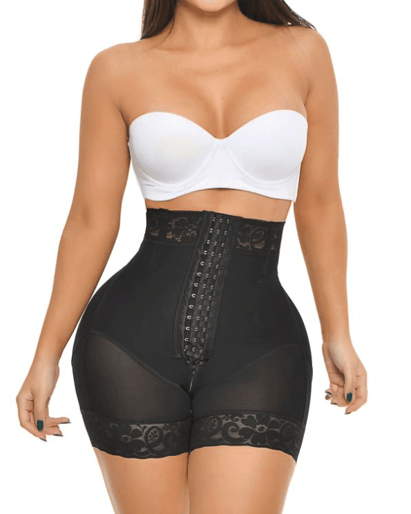 High Waist Push Up Shorts With 3 Rows Of Bootylicious Enhancement Snaps