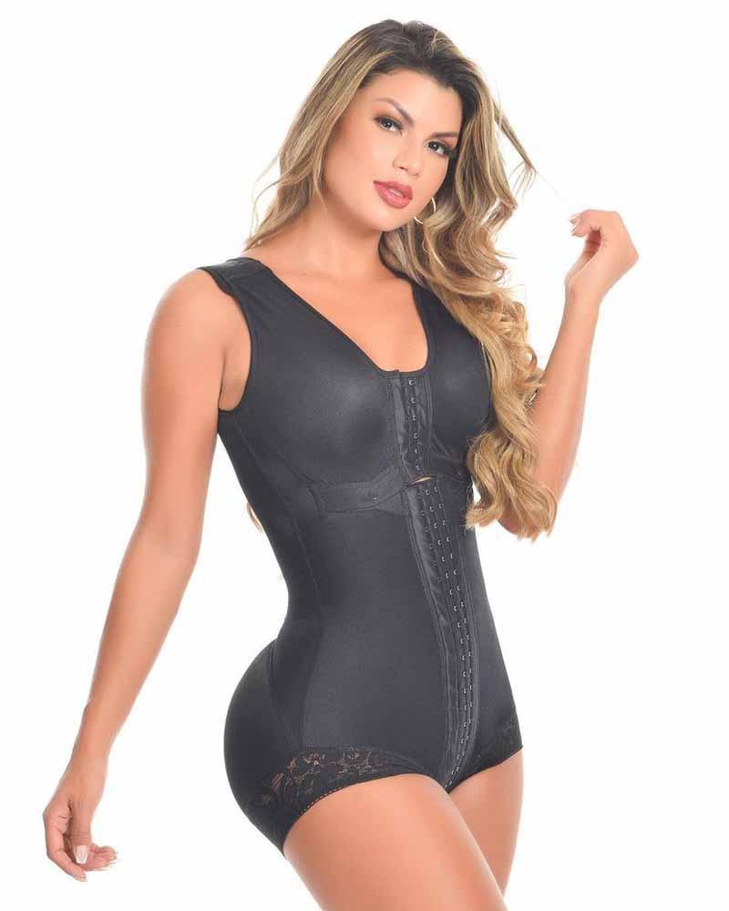 Nueva faja Lolita en color negro con cierre frontal ajustable y moldeado de lujo