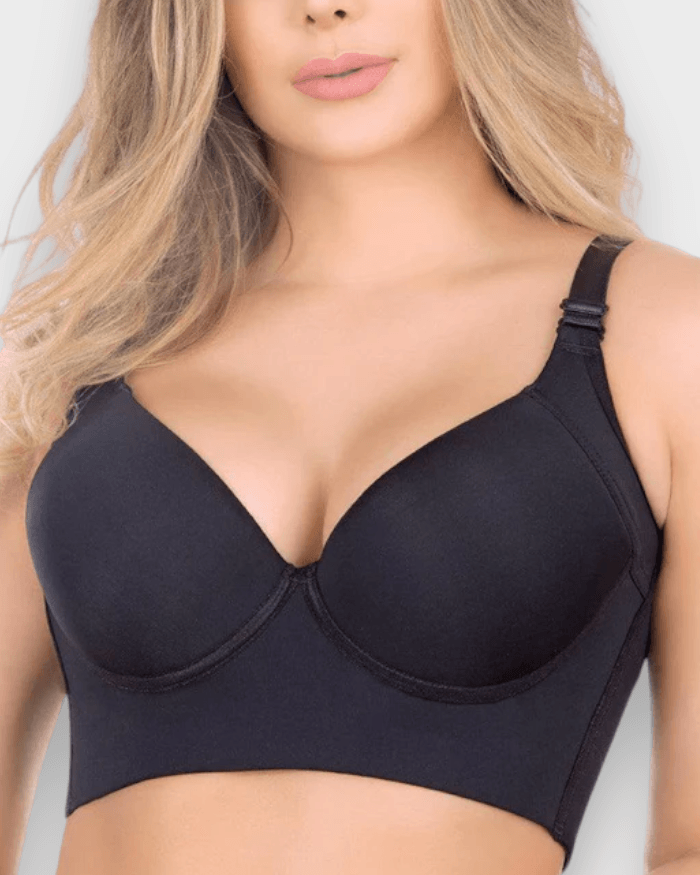 Extra Firm High Compression Full Cup Push Up Bra - Wishe