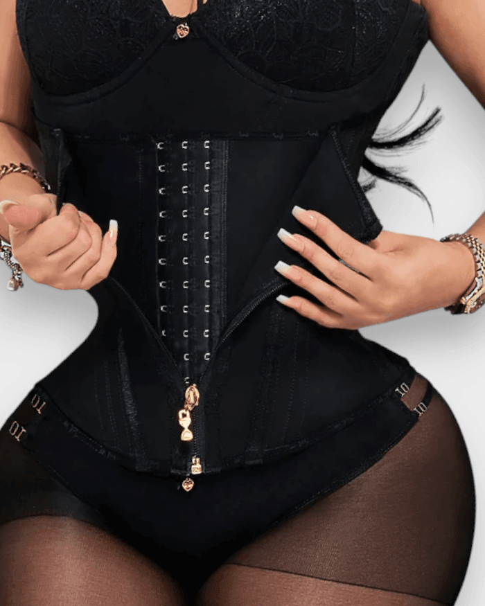 Zip & Breasted Body Shaper Tank Top - Wishe