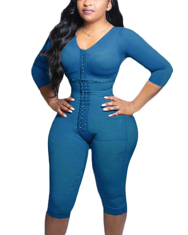 Full Body Support Arm Compression Shrink Your Waist With Built In Bra - Wishe