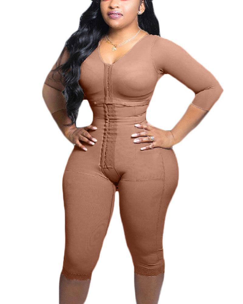 Full Body Support Arm Compression Shrink Your Waist With Built In Bra - Wishe