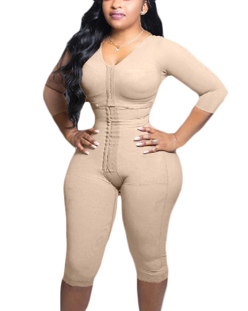 Full Body Support Arm Compression Shrink Your Waist With Built In Bra - Wishe
