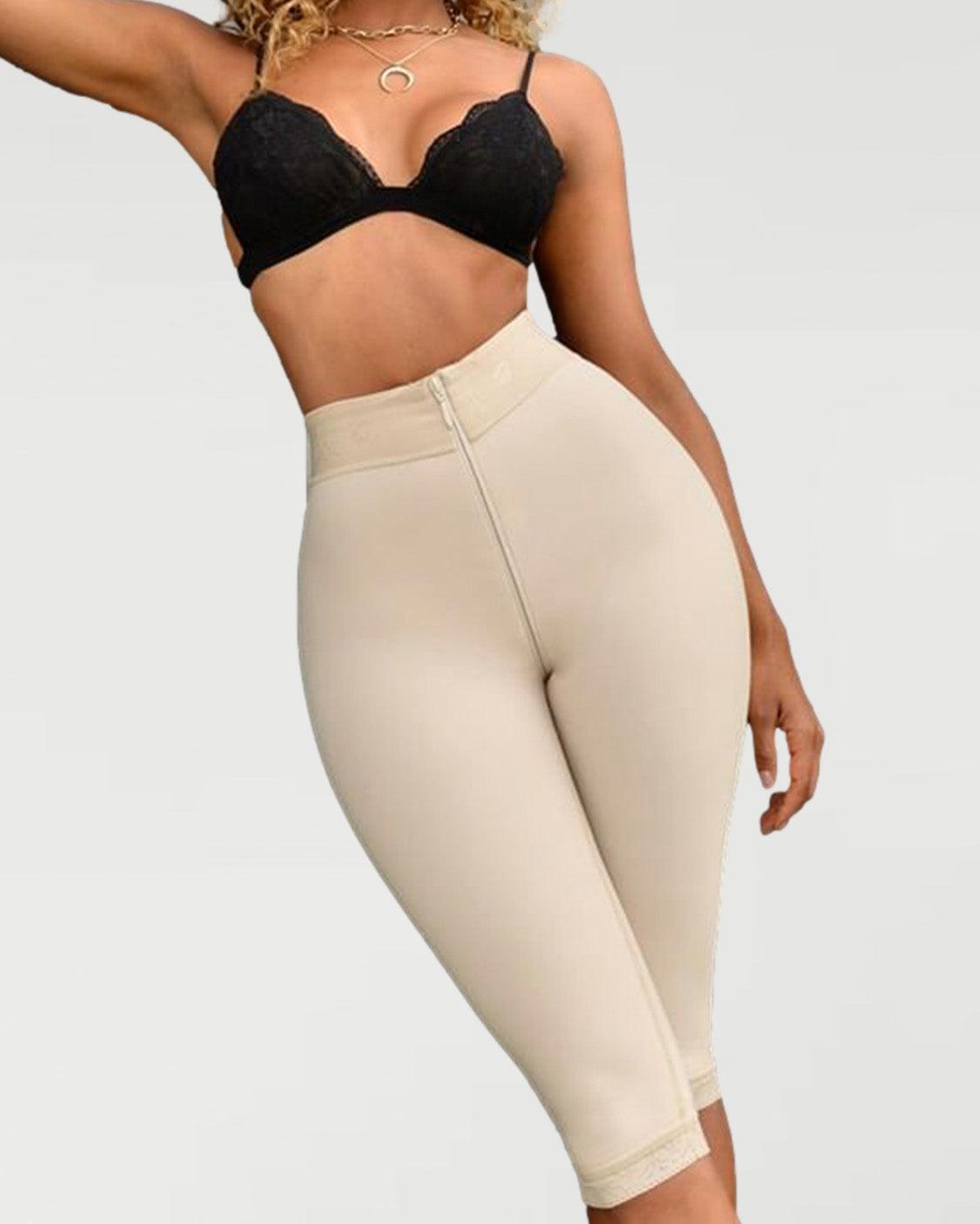 Hi-Waist Shapewear Shorts, Thigh Slimmer Shaper,Women's Tummy Control Seamless High Compression Butt LifterC - Wishe