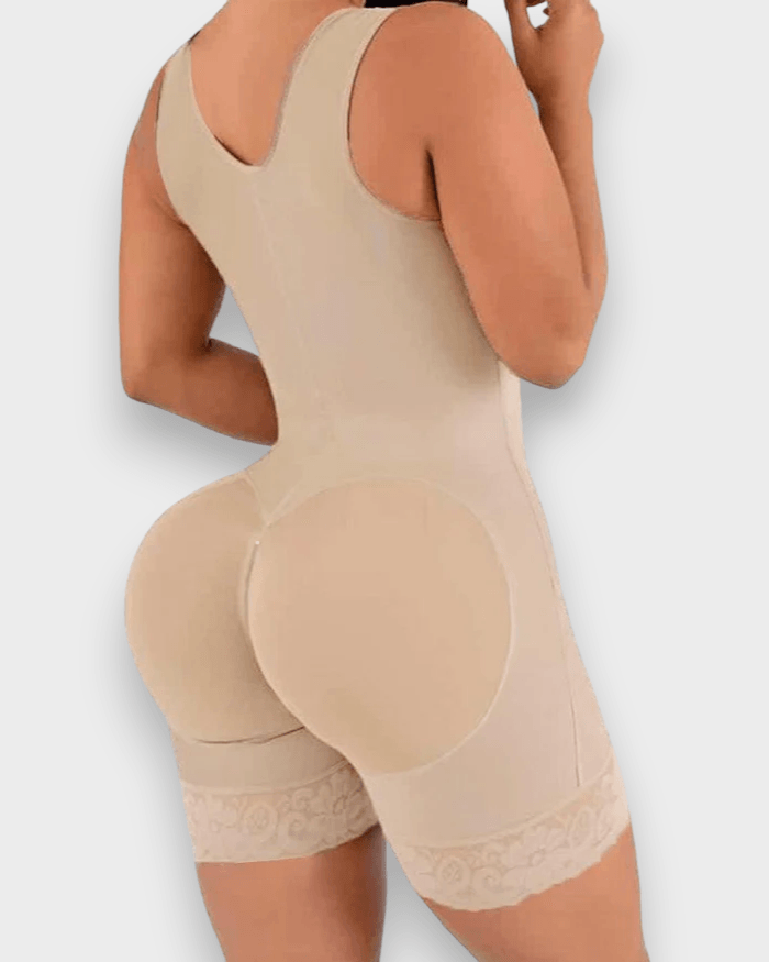 High Compression Short Girdle With Brooches Bust Girdle With Bust For Daily and Post-Surgical Use - Wishe