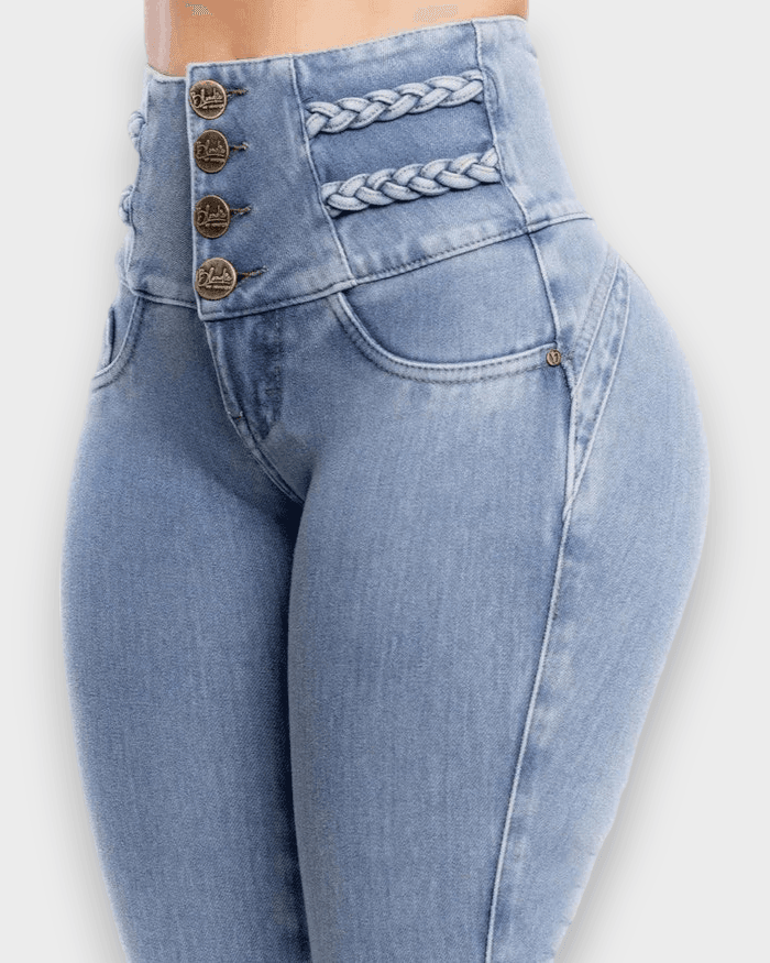High Rise Skinny Jeans - Wishe