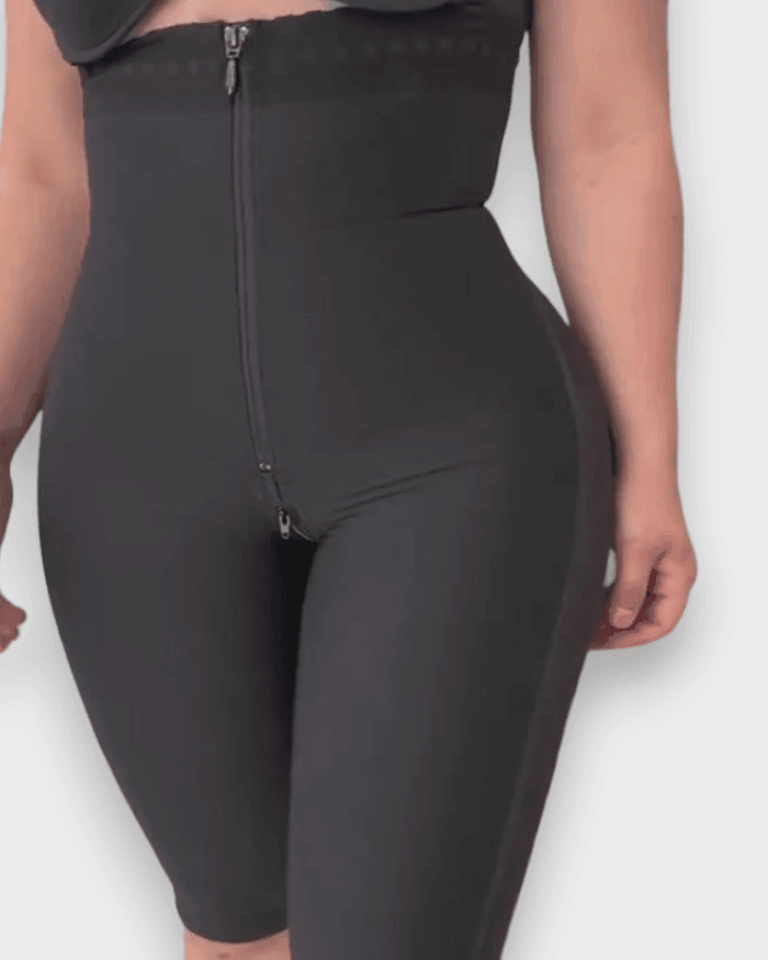 Internal Hooks Zipper Shaper Pants - Wishe