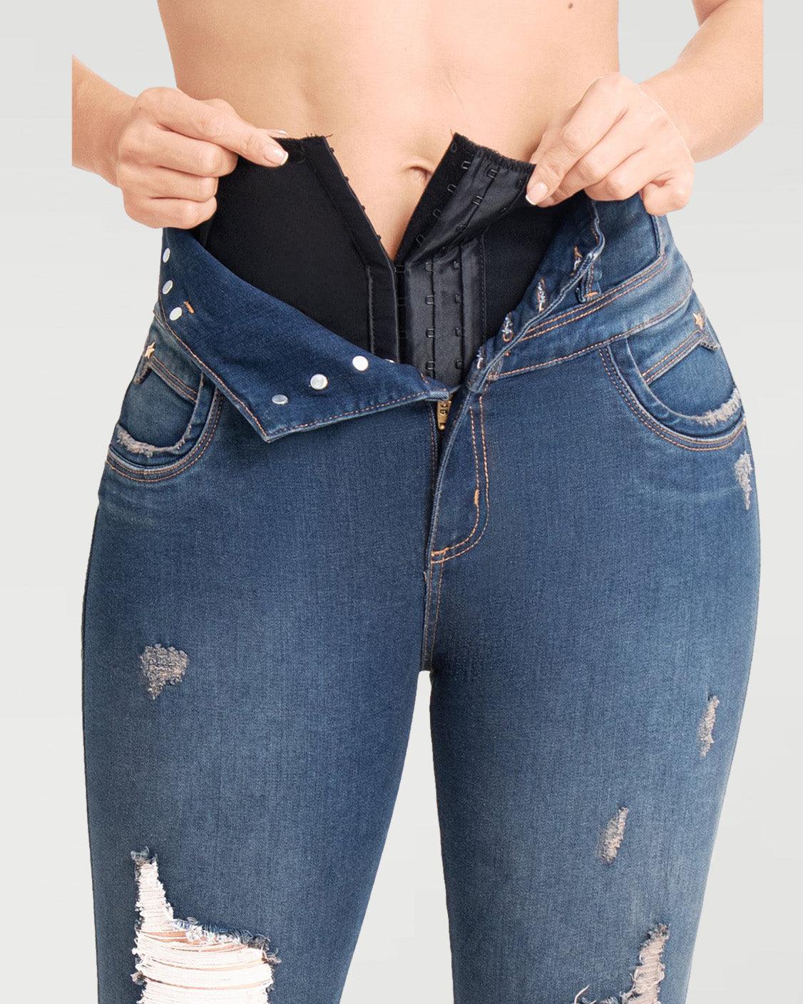 Wishe High Waisted Butt Lifting Jeans Colombian Design Jeans