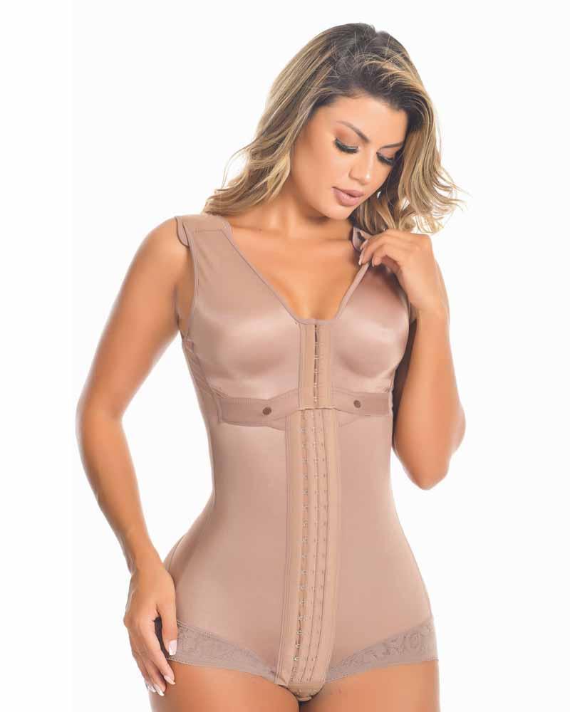 New Lolita Black Body With Luxury Molding Adjustable Front Closure Fajas Lace Body Shaper - Wishe