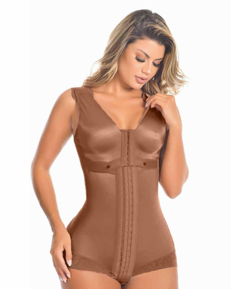 New Lolita Black Body With Luxury Molding Adjustable Front Closure Fajas Lace Body Shaper - Wishe
