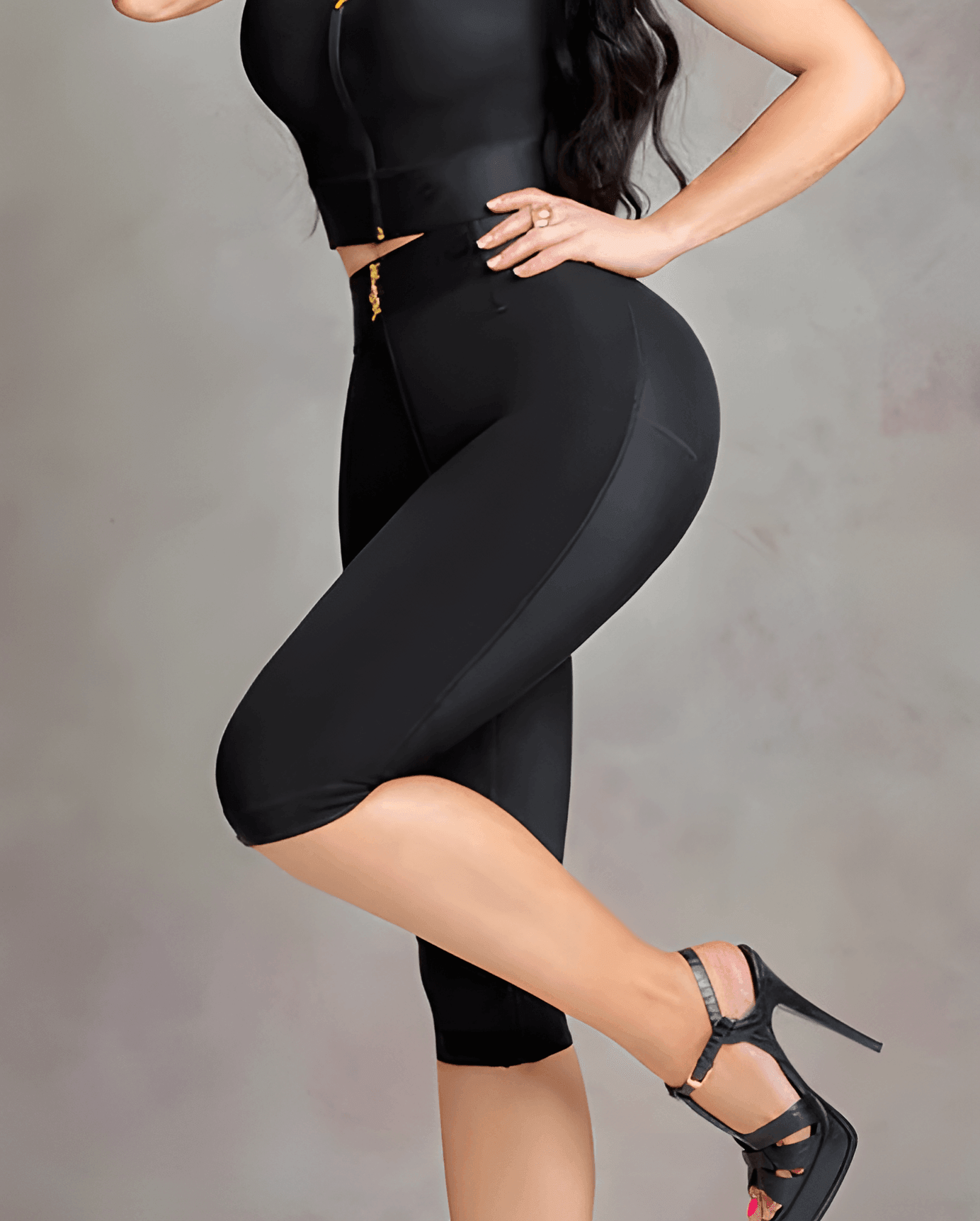 Zipper Tummy Control Seamless High Compression Butt Lifter