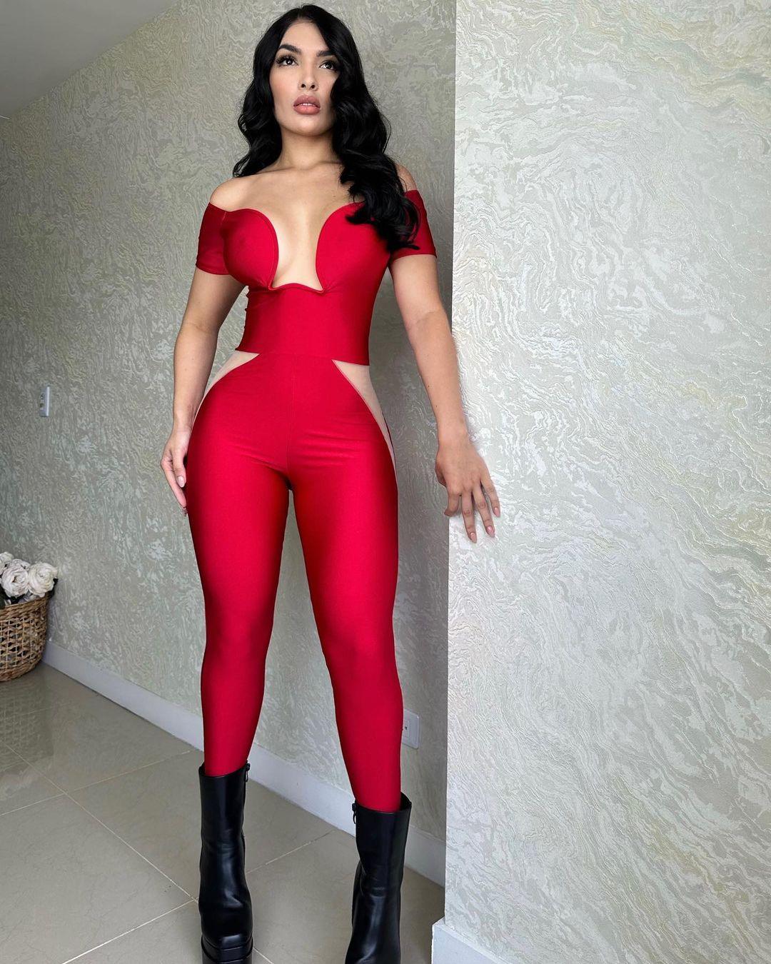 Thick Lycra One-size-fits-all Jumpsuit - Wishe