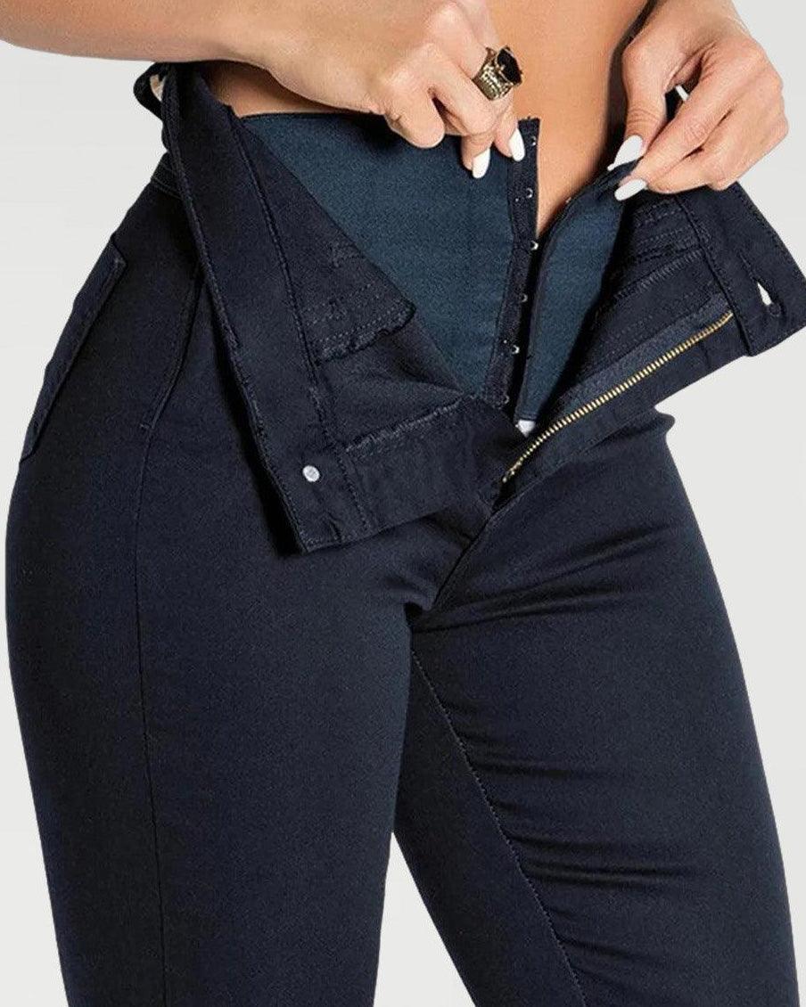 Sawary Jeans High Waist With Super Lipo Spandex