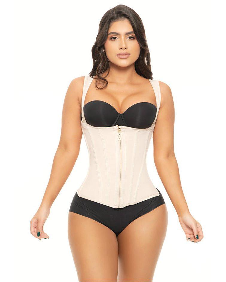 Ultra Waist Girdle With 13 Wheels With Brooches And Closure, Creates Hourglass Silhouette - Wishe