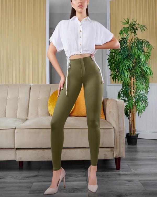 Tummy Control High Waist Shaping Butt Lifting Slimming Pants - Wishe