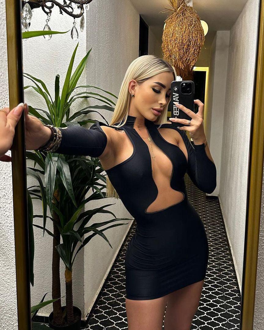 Black Skinny Dress - Wishe