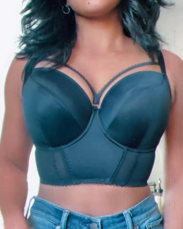 Black Full Support Push Up Shaper Bra - Wishe