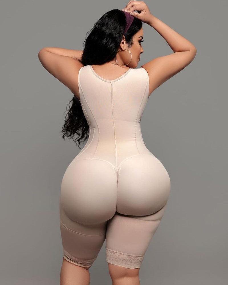 Compression Garment Tummy Control Fajas Adjustable Hook And Eye Front Closure Women Shapewear Post Liposuction - Wishe