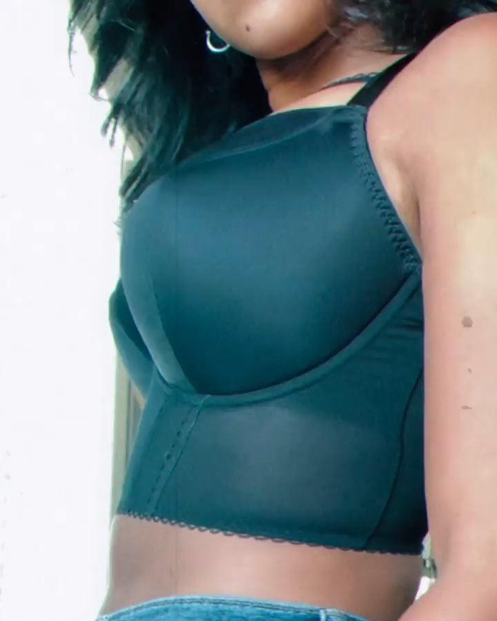Black Full Support Push Up Shaper Bra - Wishe