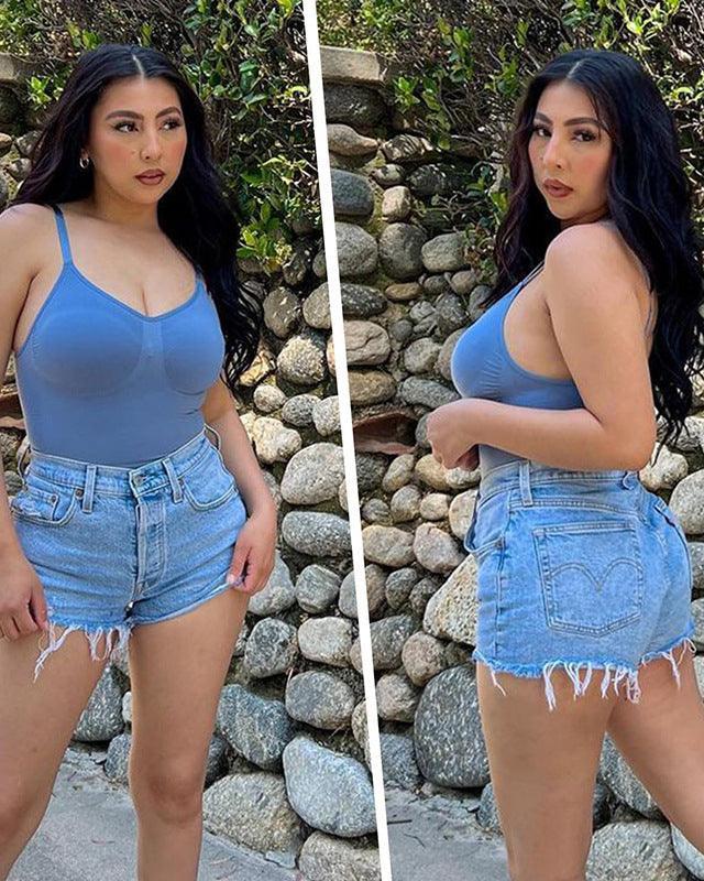 Seamless Tummy Control Shaping-figure Bodysuit - Wishe