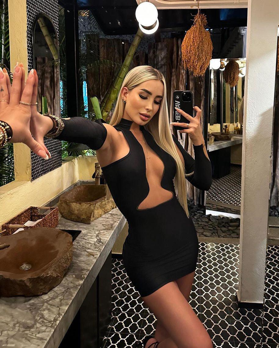 Black Skinny Dress - Wishe