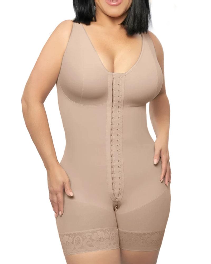 Sleeveless Postparto Post Surgery Compression Garment Control Abdomen Buttoned bodysuit Weight loss fitness - Wishe