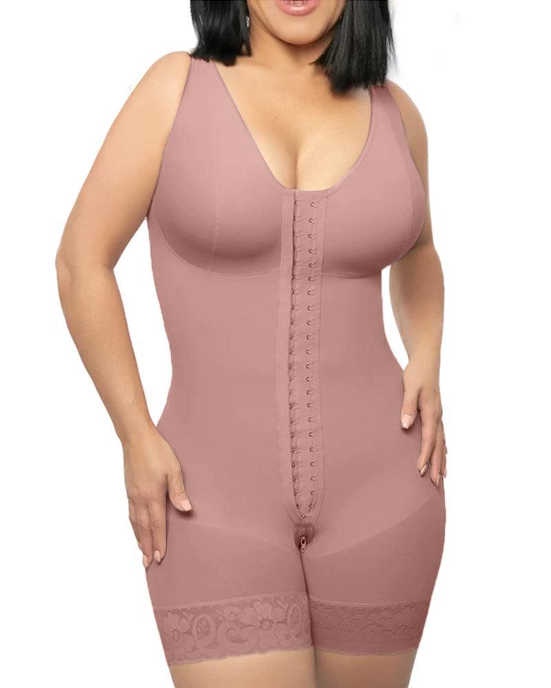 Sleeveless Postparto Post Surgery Compression Garment Control Abdomen Buttoned bodysuit Weight loss fitness - Wishe