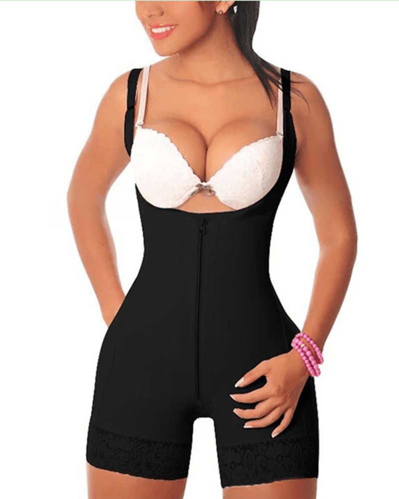Shapewear for Womens Stretchy Slimmer Body Shaper for Dresses Weight Loss Tummy Control Bodysuit - Wishe