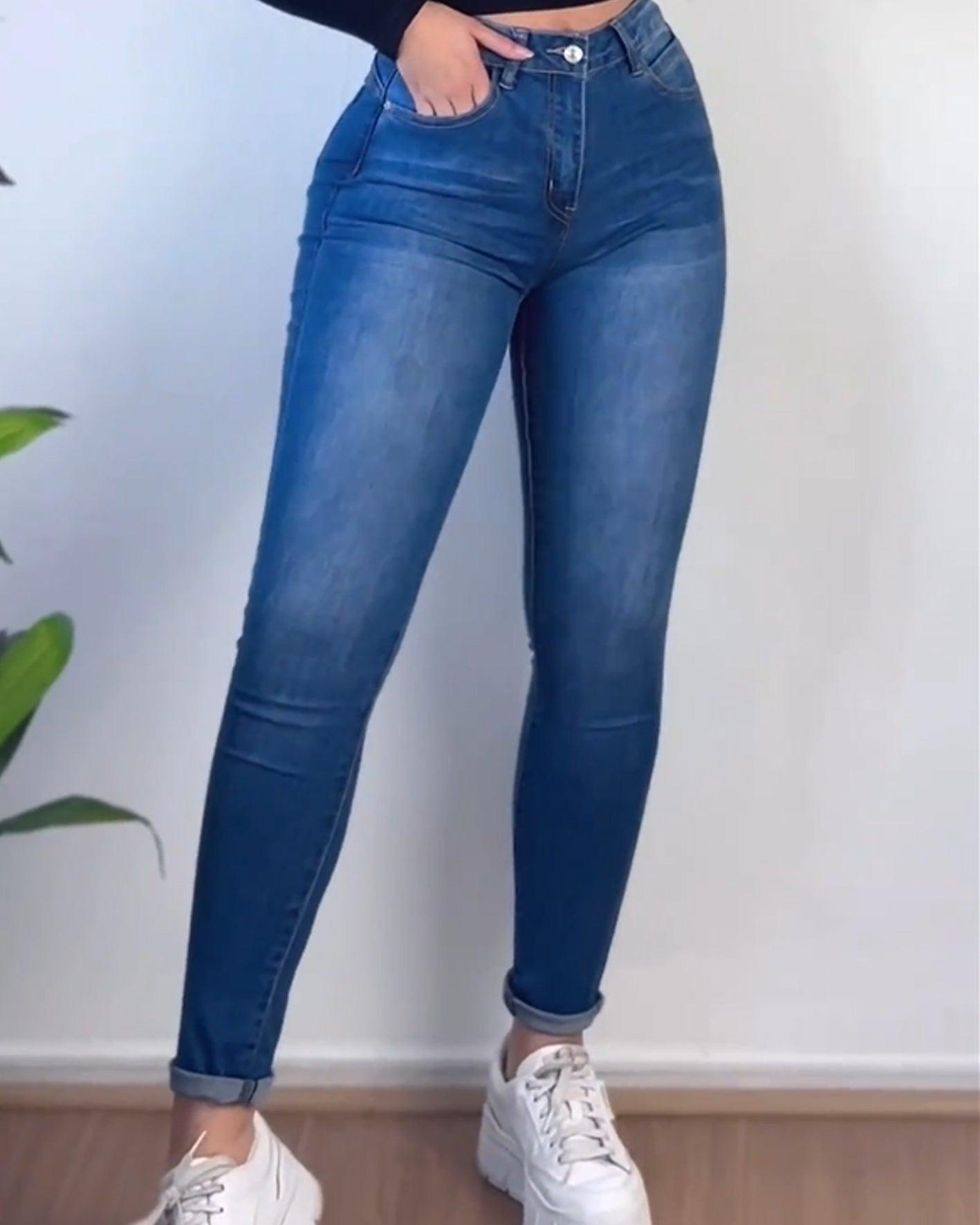 Jeans With Shape Belt(Pre-Sale) - Wishe