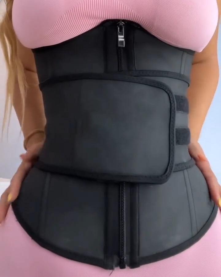 Curve Sculpting Strap + Zipper Waist Trainer