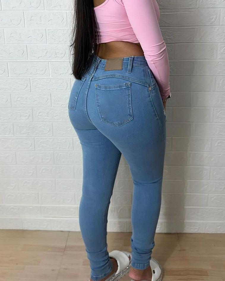 High Rise SKinny Booty Demin Pants