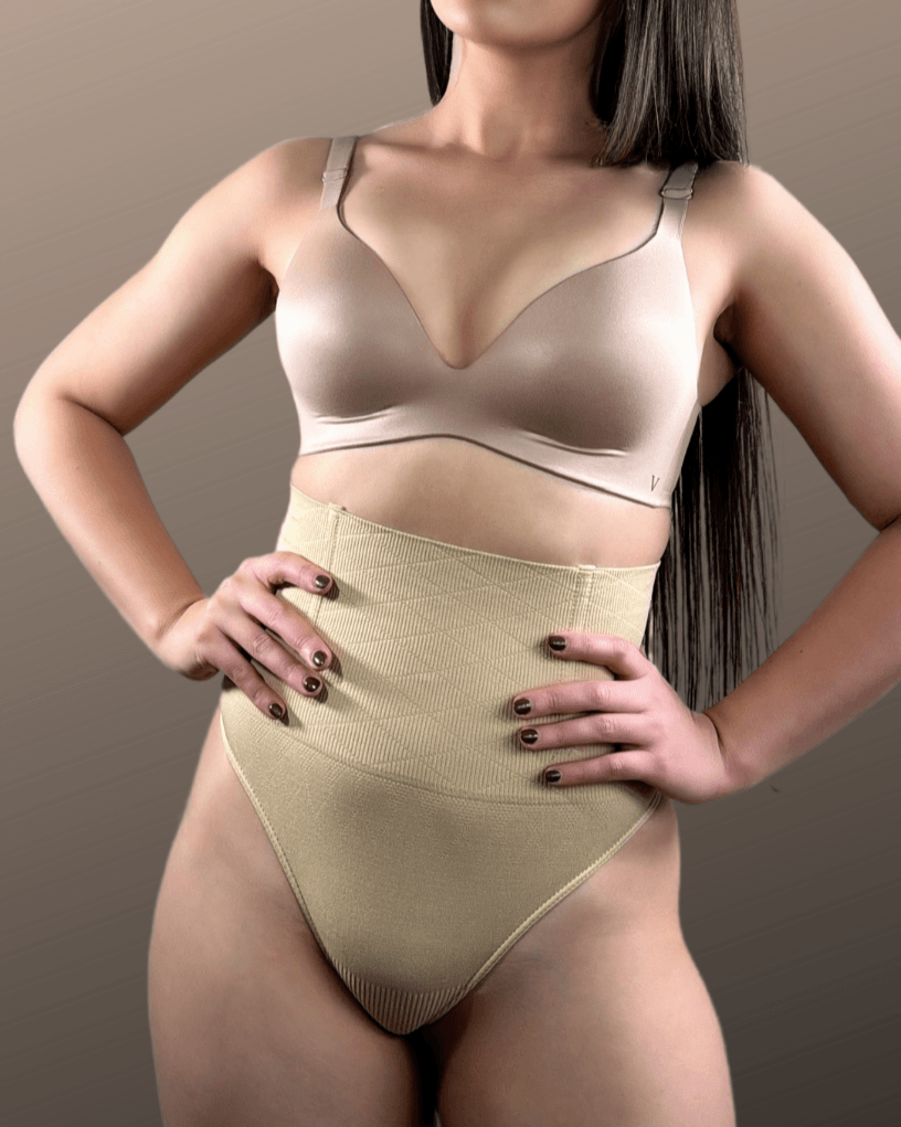 Seamless 4 Steel Bones Shapewear Thong Natural Shaping