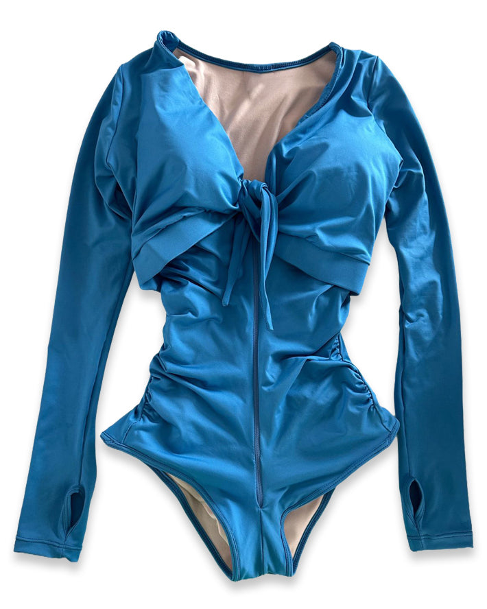 Blue Swim Girdle • Long sleeve • Pre-Sale