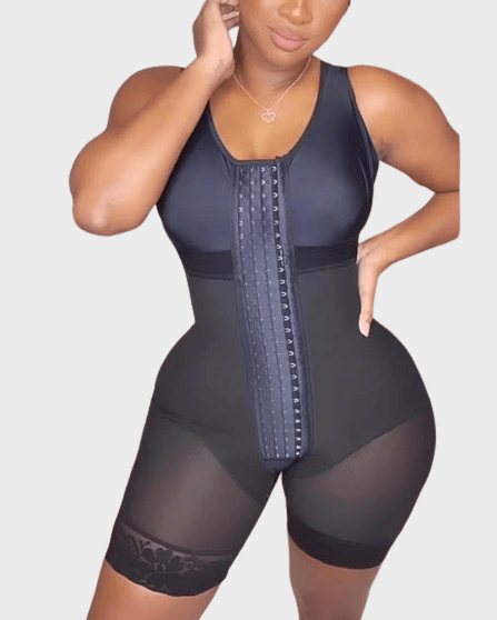 Sleeveless Mid Length Bodysuit Shapewear For Women Tummy Control Fajas - Wishe