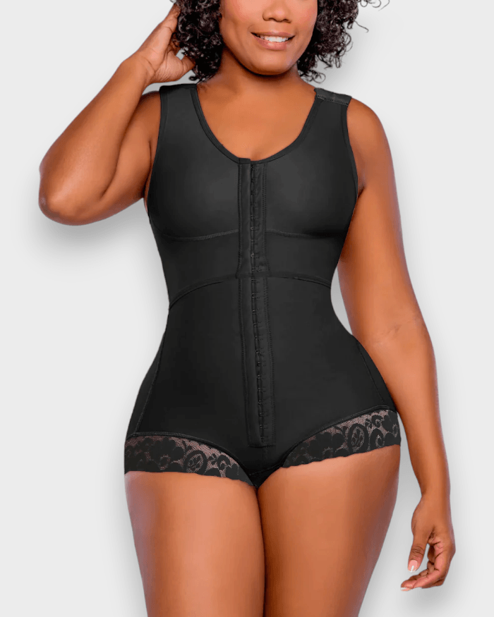 Butt Lifting Hook & Eye Tummy Control Slimming Body Shaper - Wishe