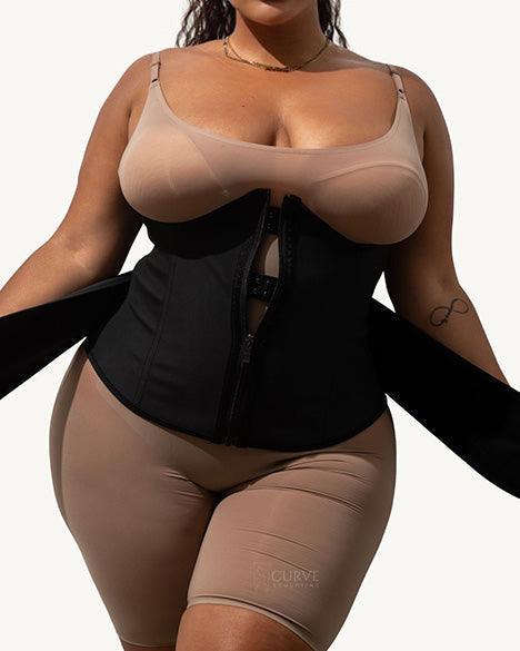 Curve Sculpting Strap + Zipper Waist Trainer