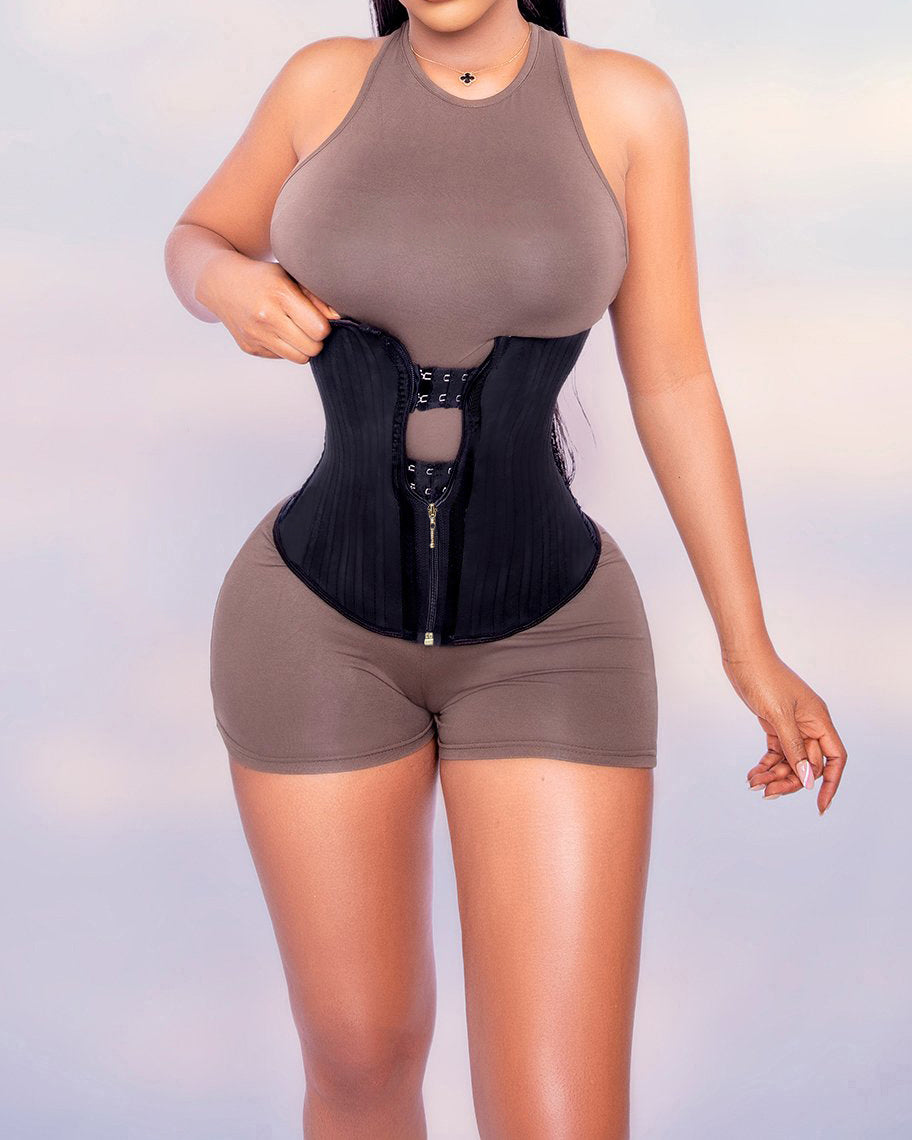 29 Steel Bone Invisible Hook And Zip Waist Trainer