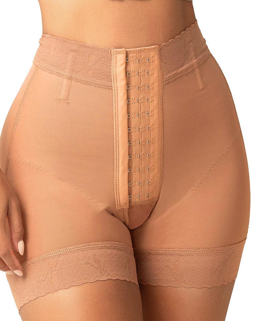 High Waist Butt Lift Shorts With Three Levels Of Hook And Eyes