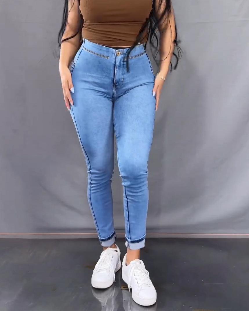 High Waist Skinny Jeans Faja