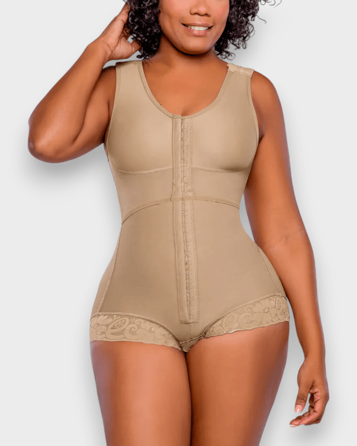 Butt Lifting Hook & Eye Tummy Control Slimming Body Shaper - Wishe